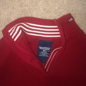 Vintage polo quarter zip